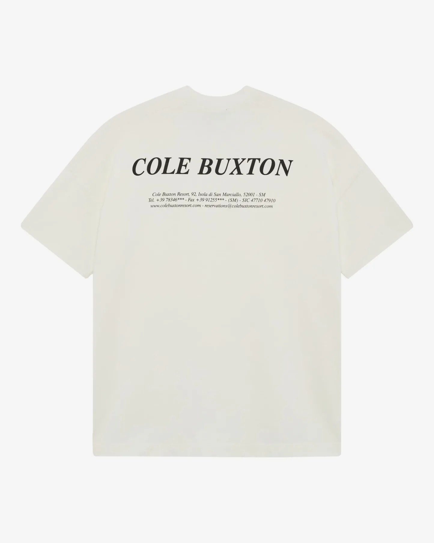 Cole Buxton ADDRESS T-SHIRT| T-Shirts
