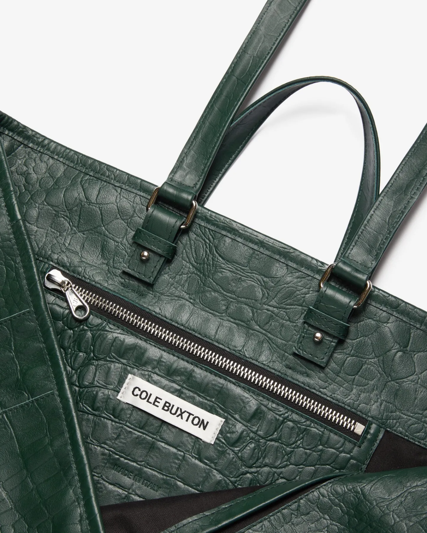 Cole Buxton AKIMBO X CB CROC EMBOSSED LEATHER BAG| Accessories|Leather