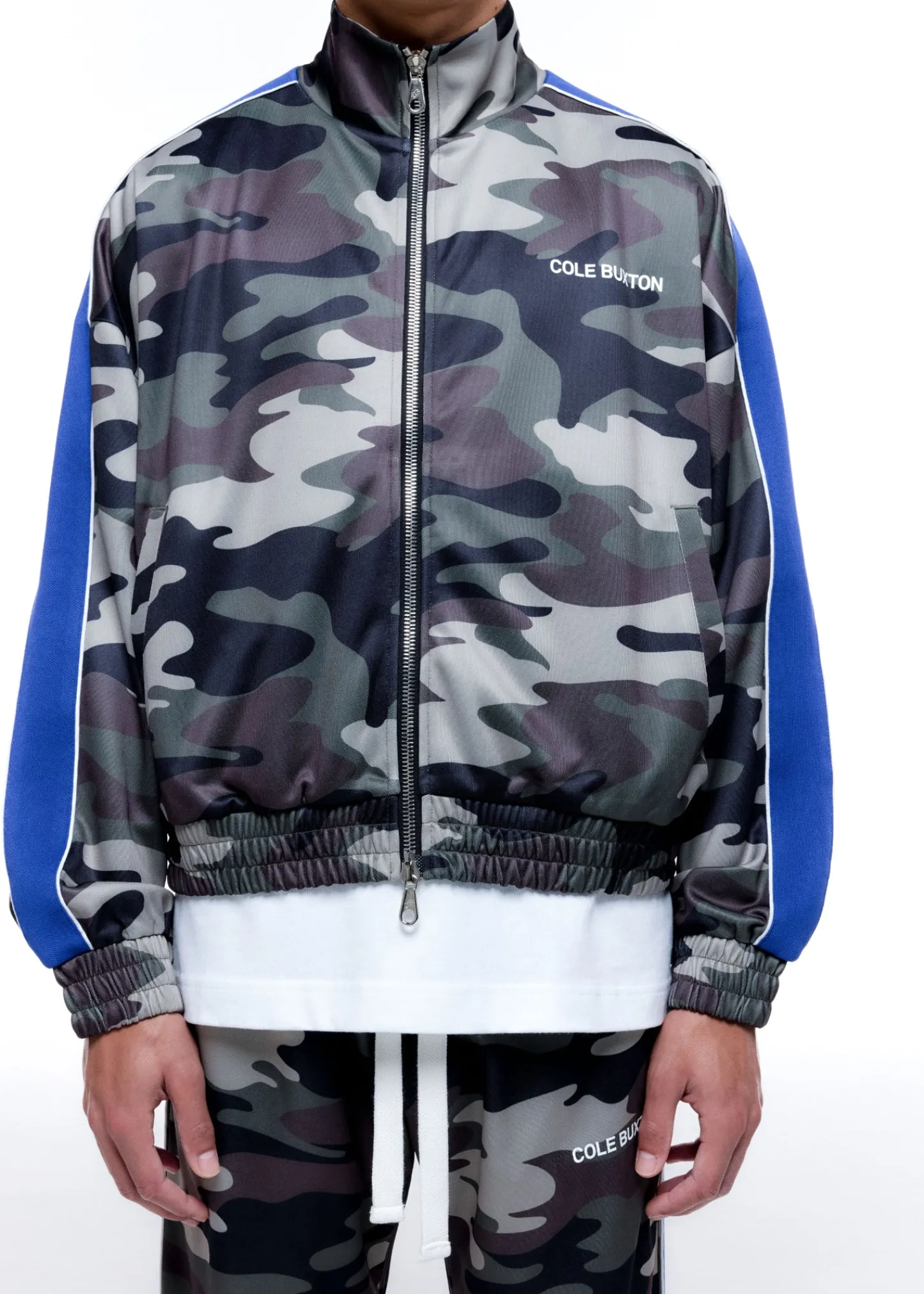 Cole Buxton CAMO TRACK JACKET| Outerwear