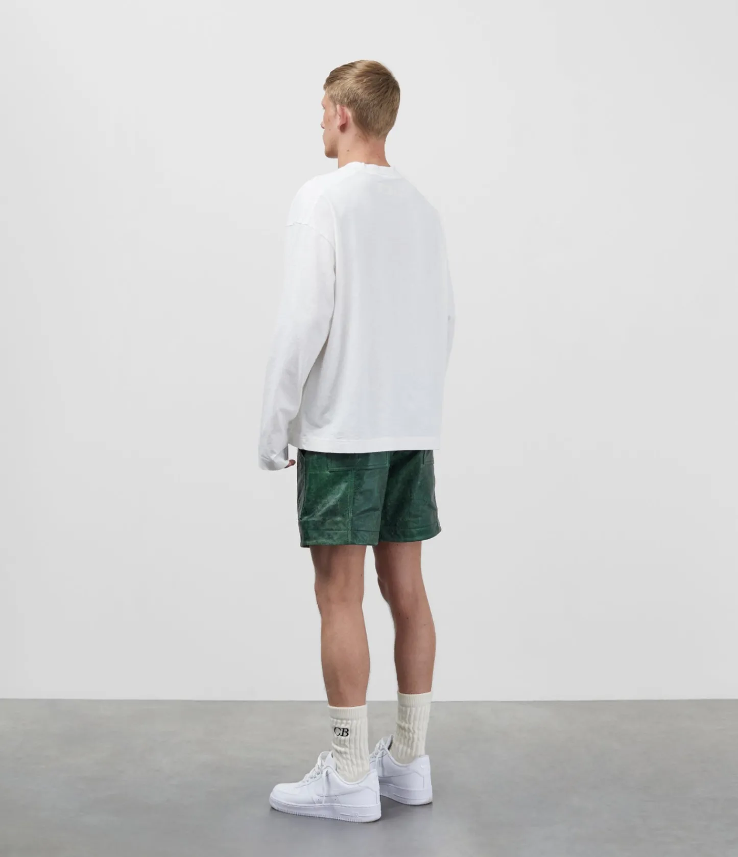 Cole Buxton CB CRACKED LEATHER SHORTS| Shorts