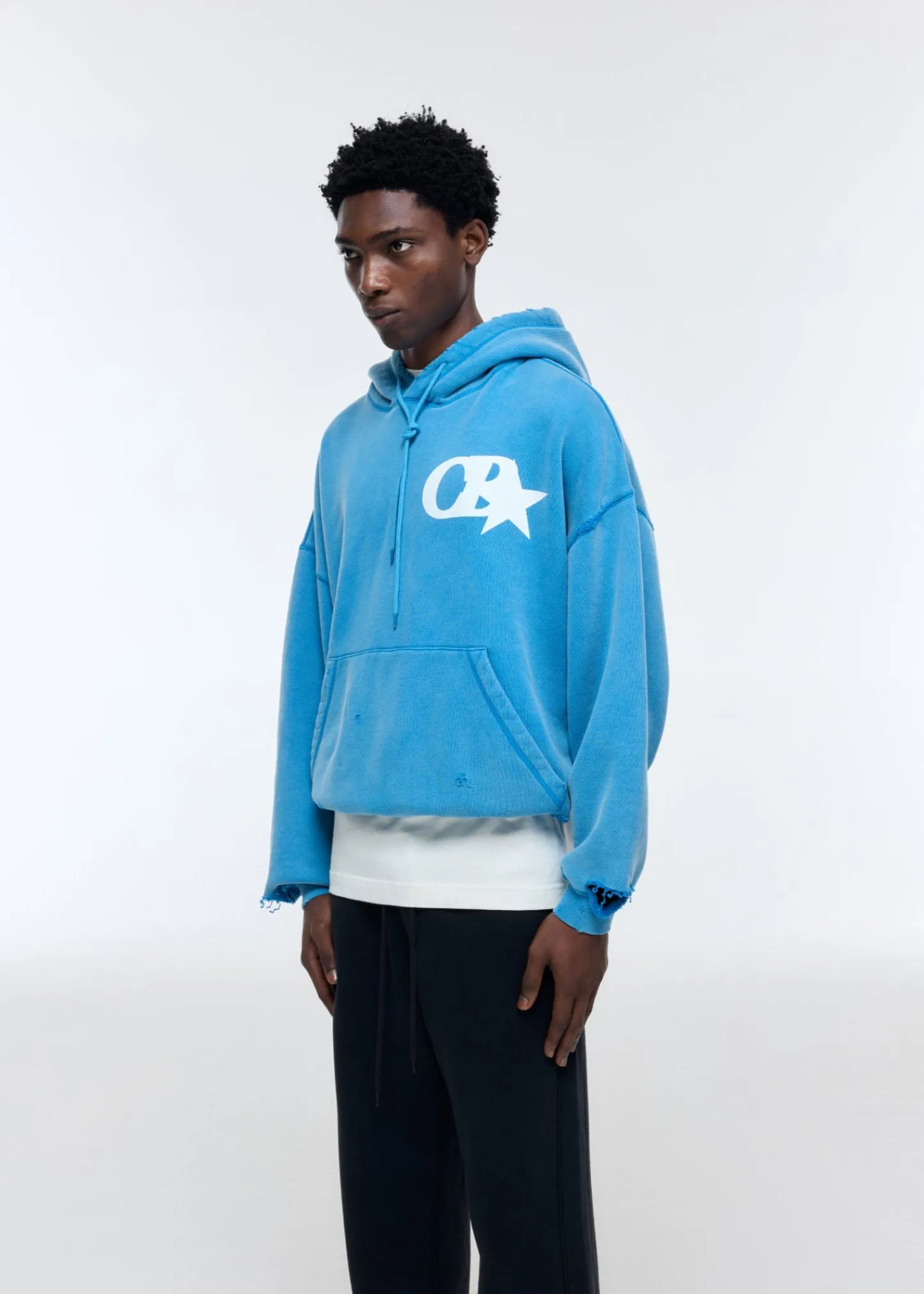 Cole Buxton CB STAR DISTRESSED POCKET HOODIE| Hoodies