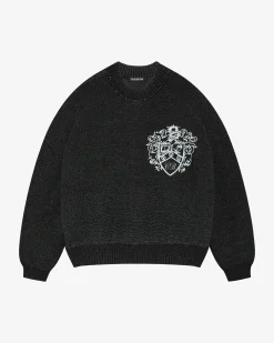 Cole Buxton COLLEGIATE CREST KNIT SWEATER| Knitwear