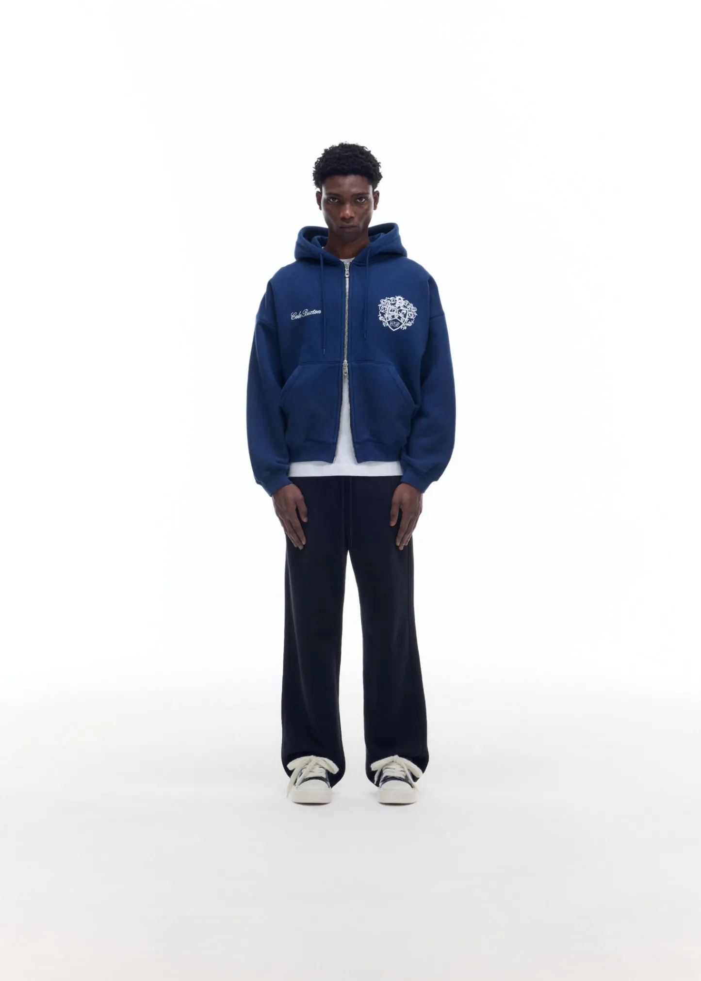 Cole Buxton COLLEGIATE CREST ZIPPED HOODIE| Hoodies
