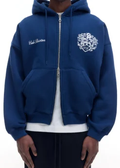 Cole Buxton COLLEGIATE CREST ZIPPED HOODIE| Hoodies