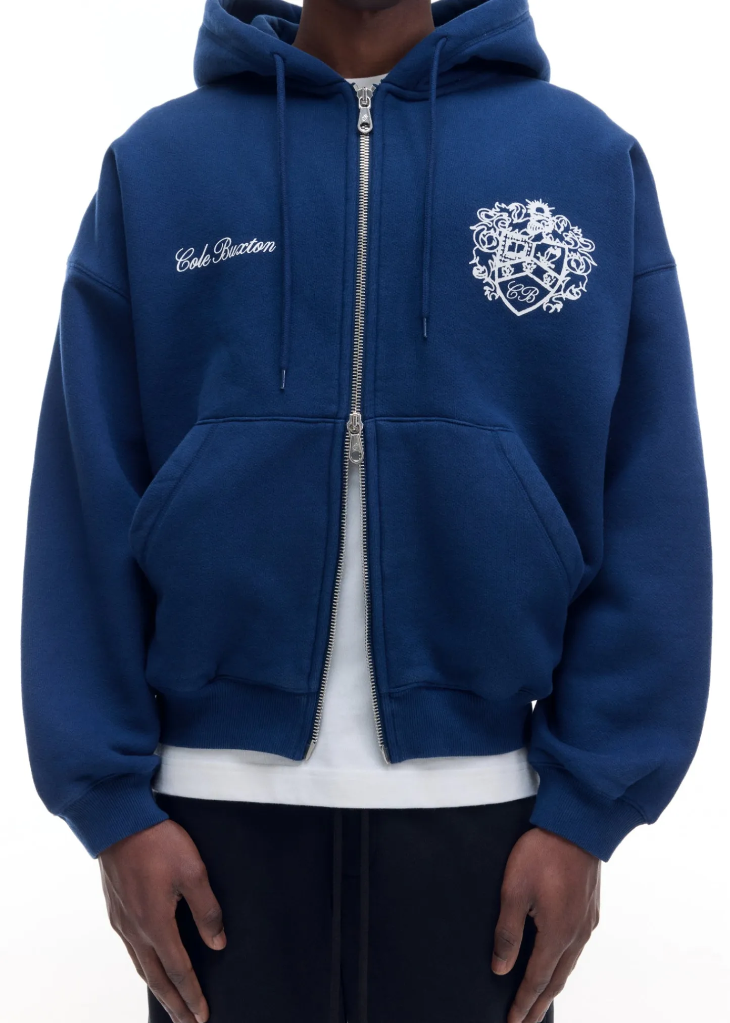 Cole Buxton COLLEGIATE CREST ZIPPED HOODIE| Hoodies