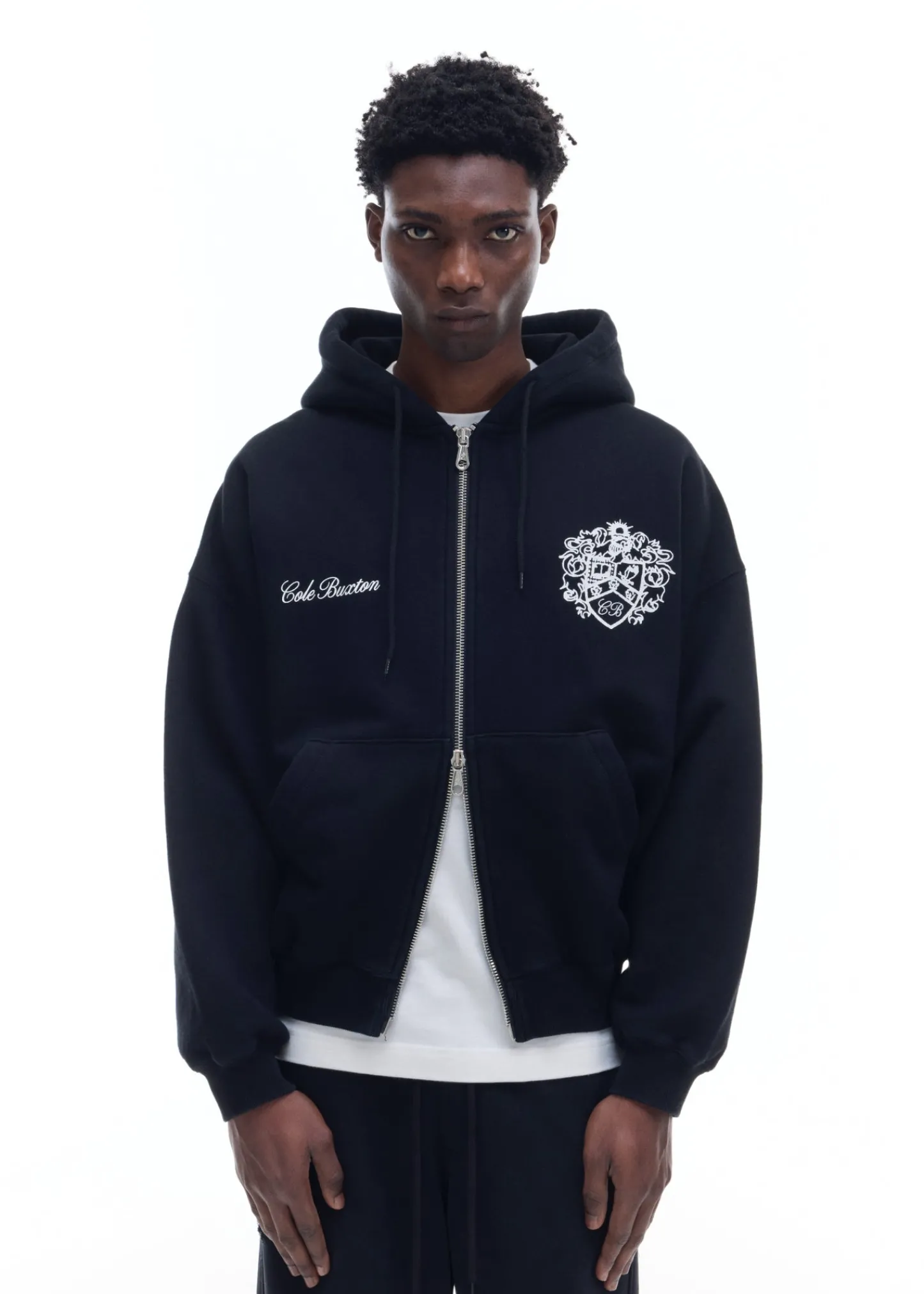 Cole Buxton COLLEGIATE CREST ZIPPED HOODIE| Hoodies