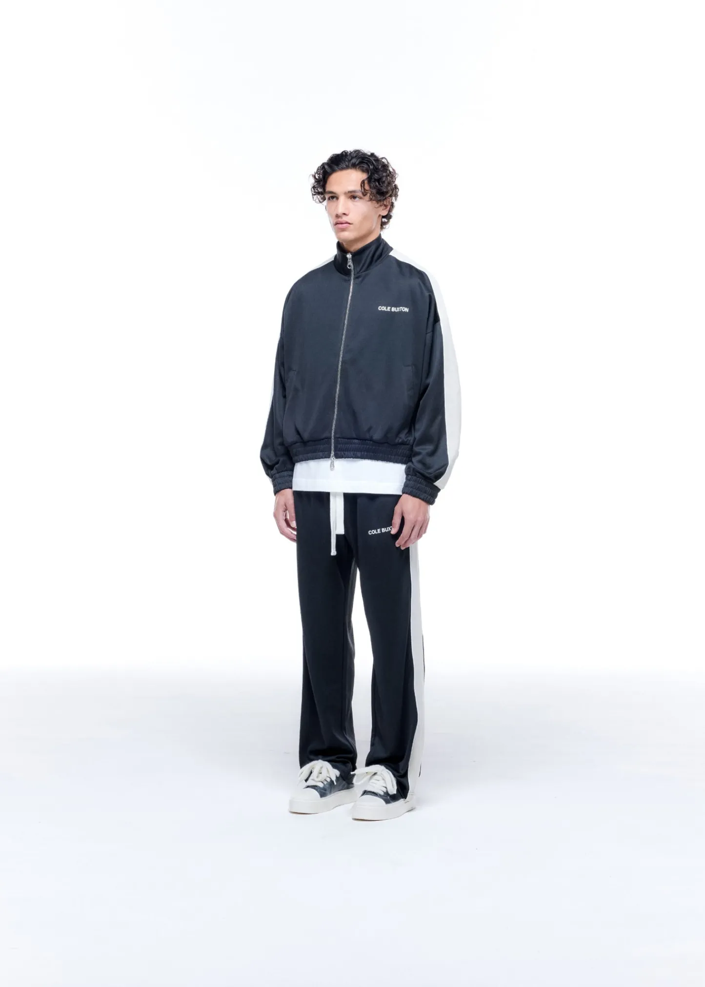 Cole Buxton CONTRAST TAPE TRACK JACKET| Outerwear