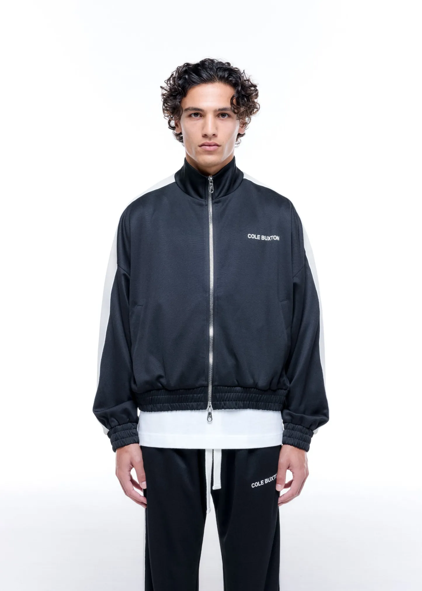 Cole Buxton CONTRAST TAPE TRACK JACKET| Outerwear