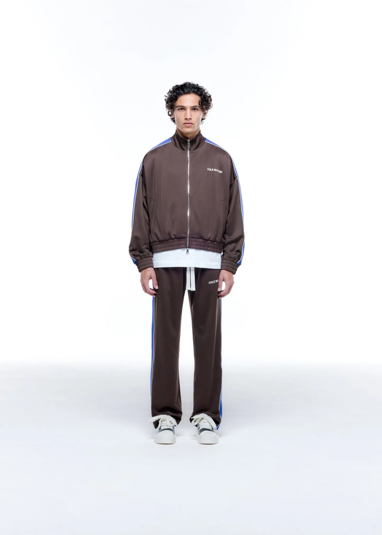 Cole Buxton CONTRAST TAPE TRACK JACKET| Outerwear