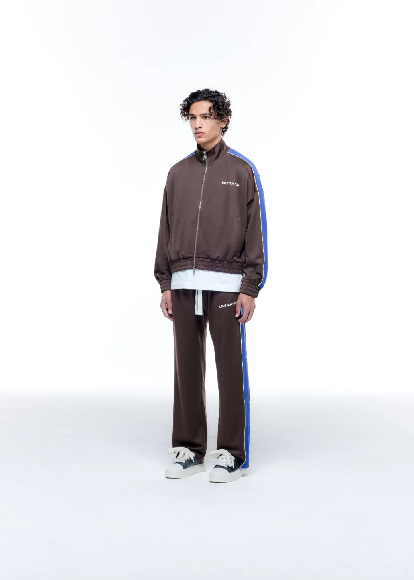 Cole Buxton CONTRAST TAPE TRACK JACKET| Outerwear