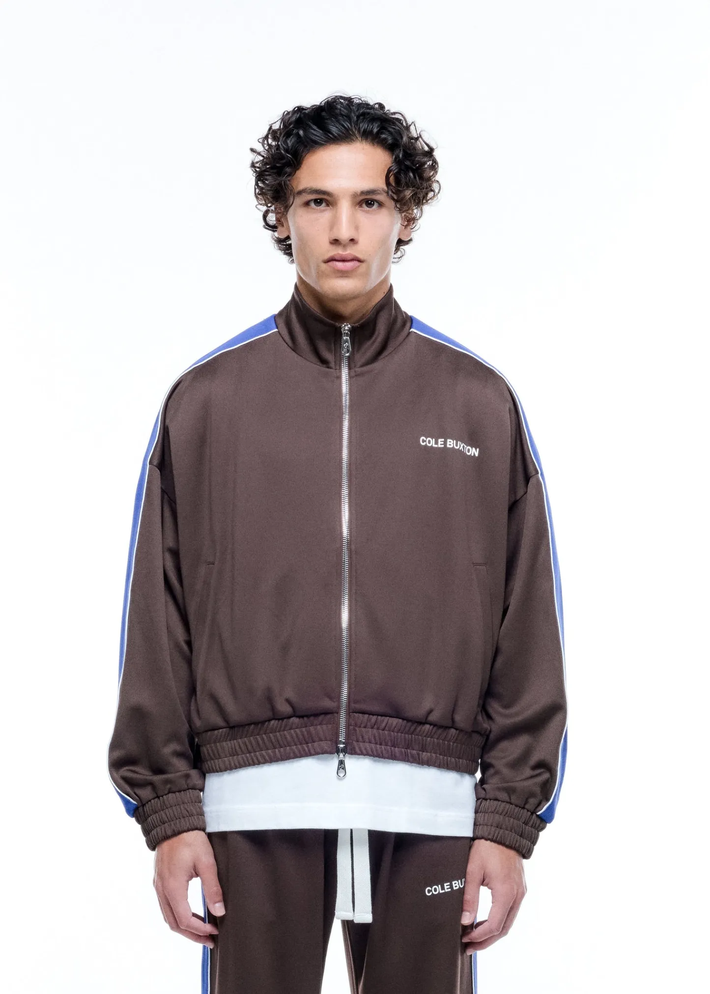Cole Buxton CONTRAST TAPE TRACK JACKET| Outerwear