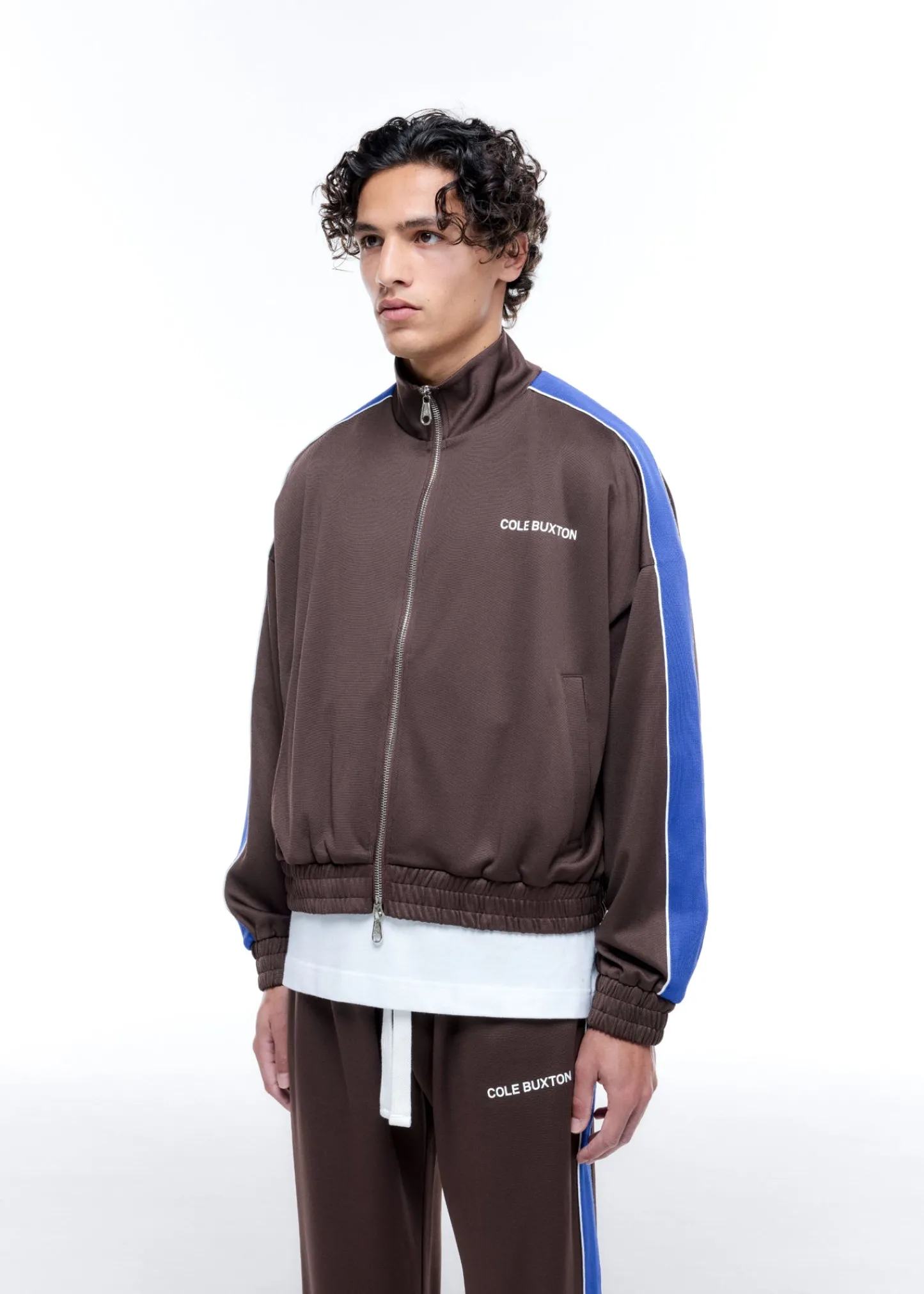 Cole Buxton CONTRAST TAPE TRACK JACKET| Outerwear