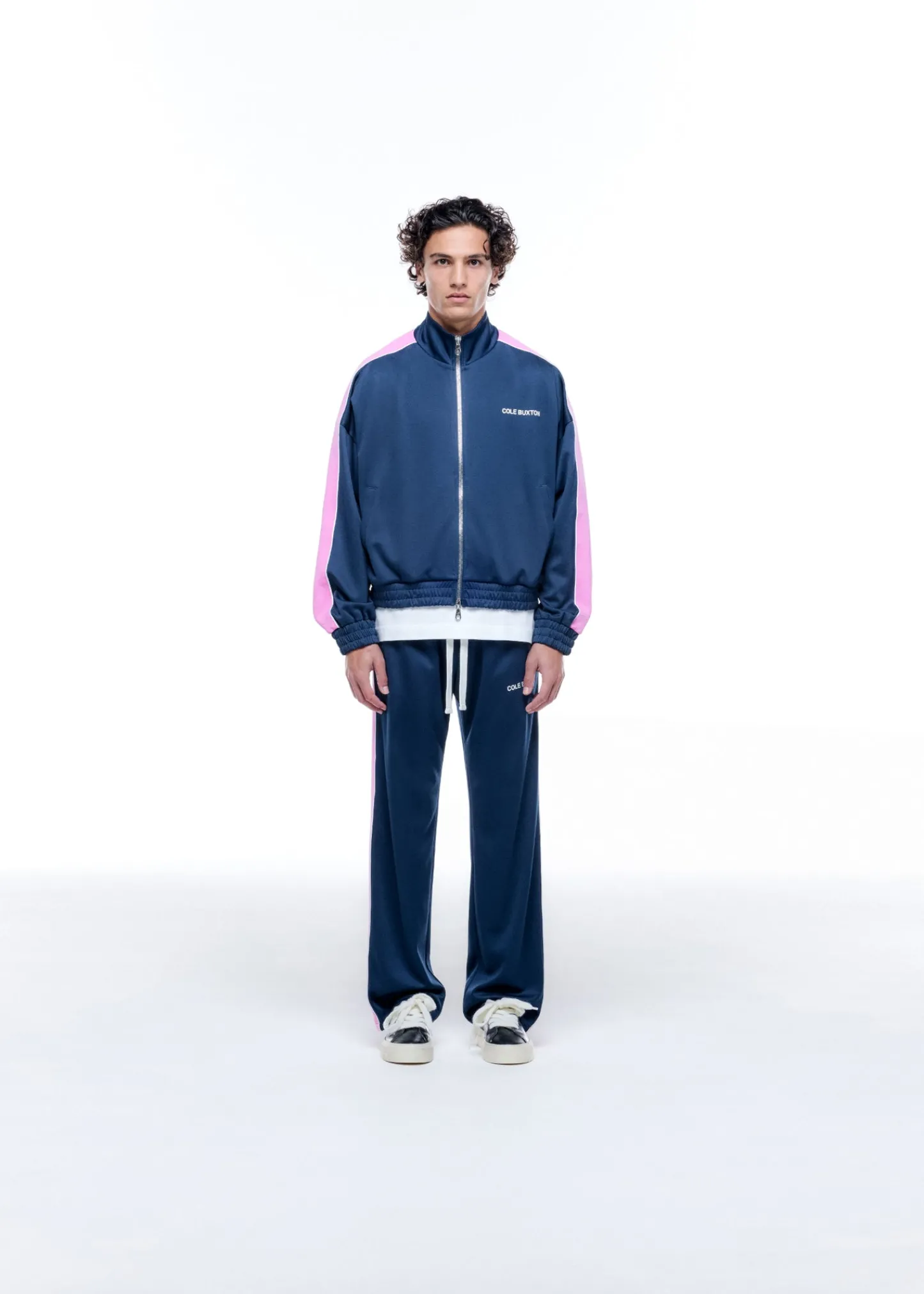 Cole Buxton CONTRAST TAPE TRACK JACKET| Outerwear