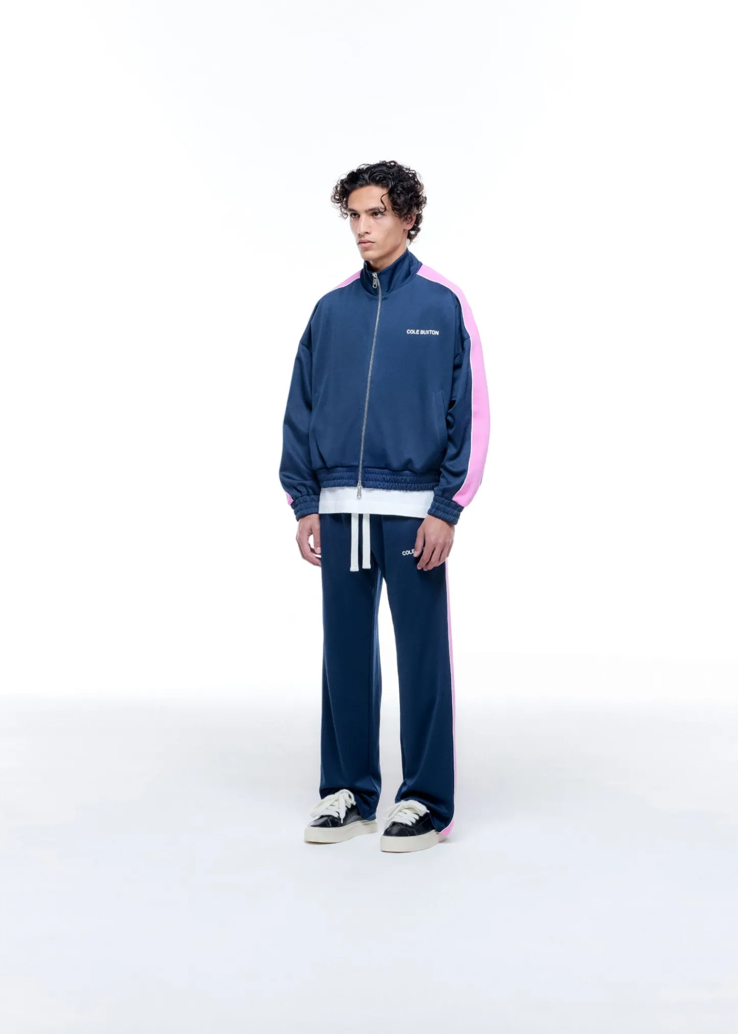 Cole Buxton CONTRAST TAPE TRACK JACKET| Outerwear