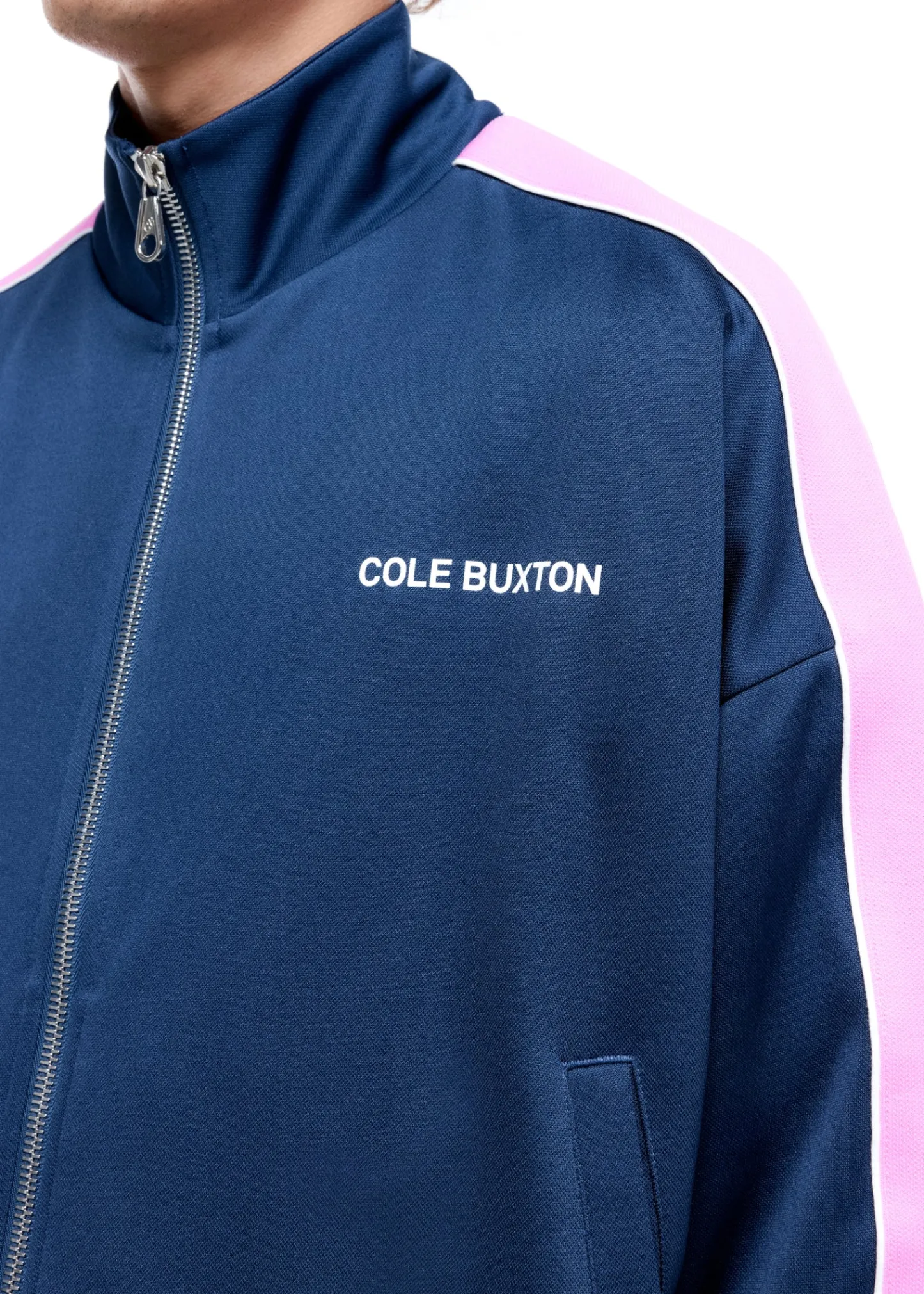 Cole Buxton CONTRAST TAPE TRACK JACKET| Outerwear