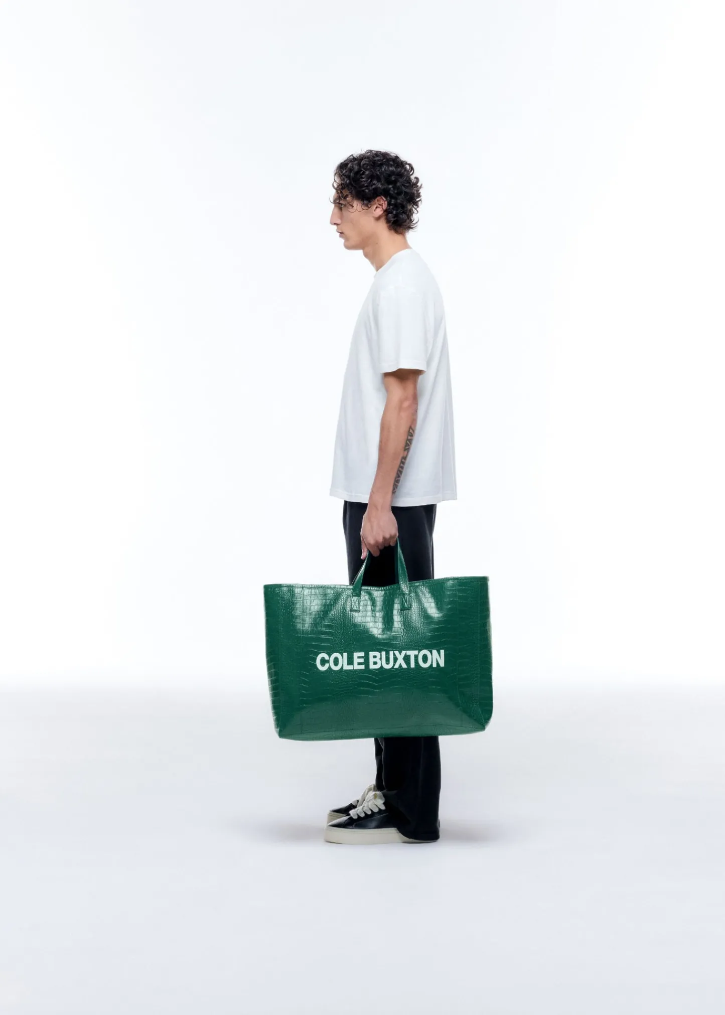 Cole Buxton CROC LEATHER TOTE BAG| Accessories|Leather