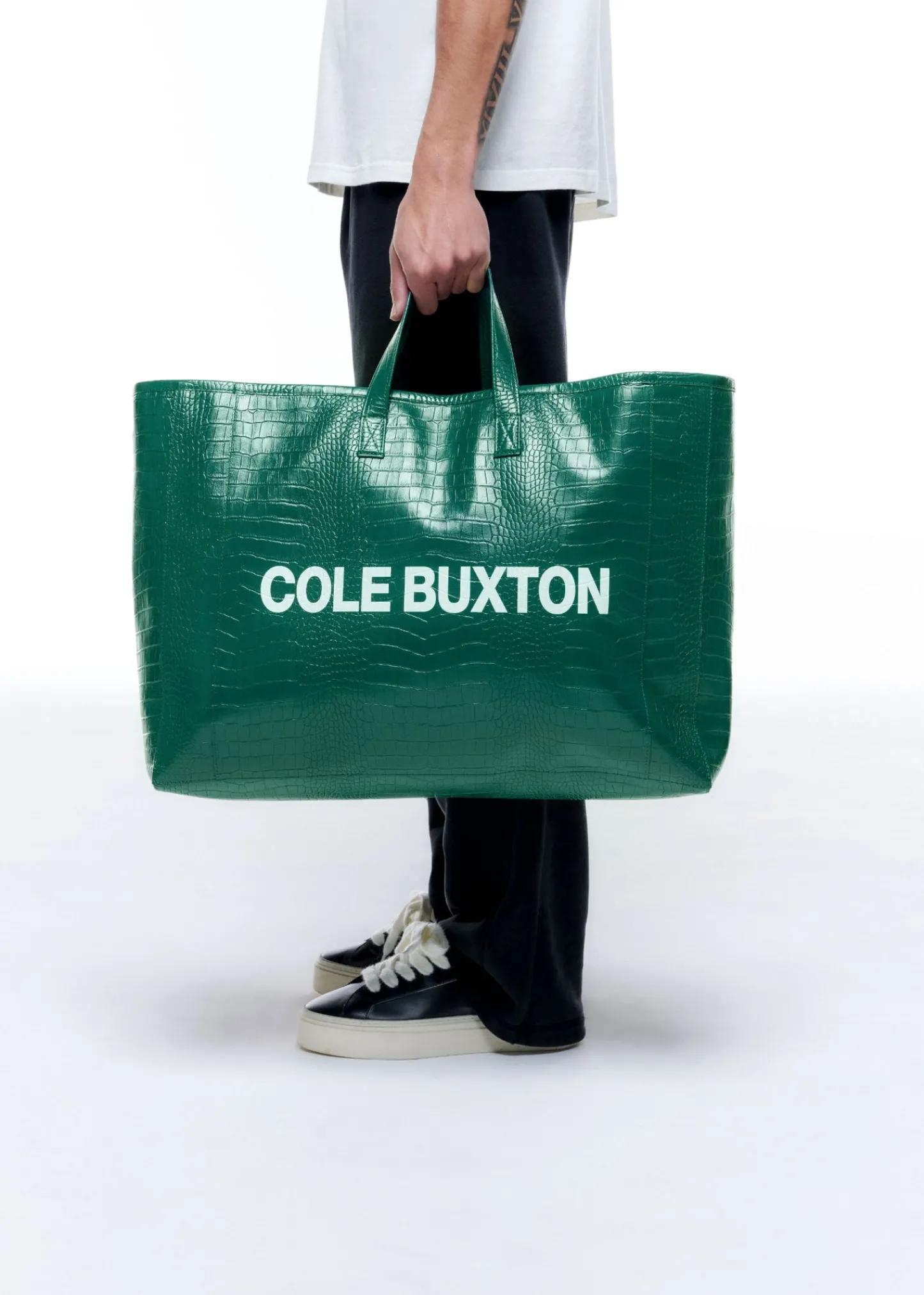 Cole Buxton CROC LEATHER TOTE BAG| Accessories|Leather