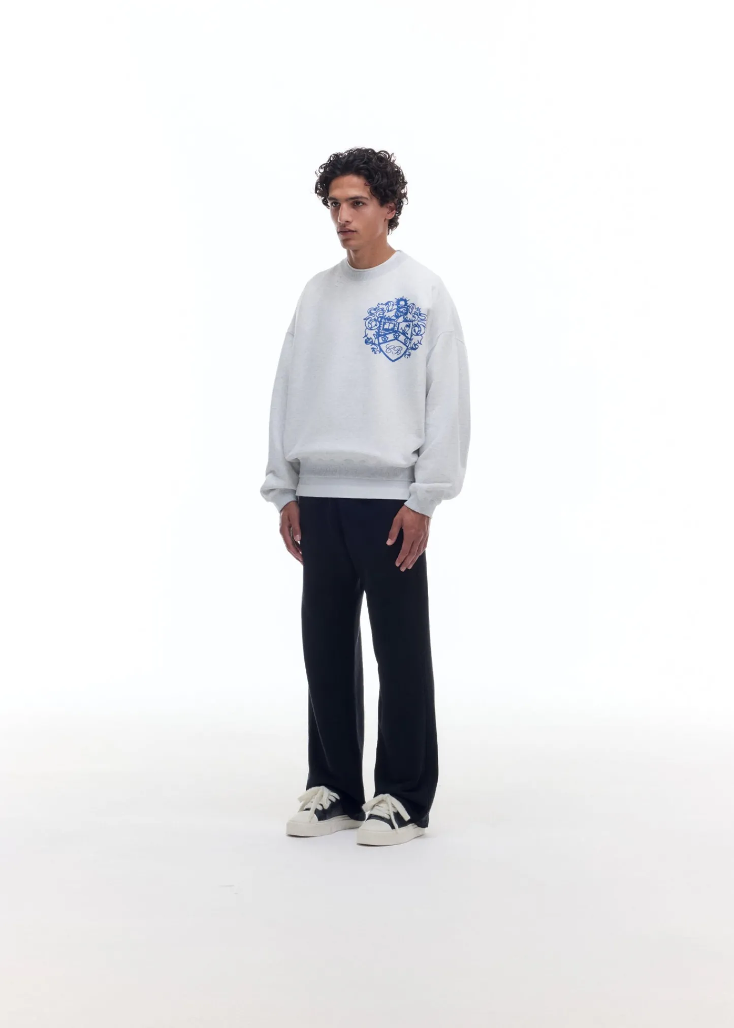 Cole Buxton DISTRESSED COLLEGIATE CREST SWEATSHIRT| Sweatshirts