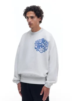 Cole Buxton DISTRESSED COLLEGIATE CREST SWEATSHIRT| Sweatshirts