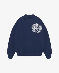 Cole Buxton DISTRESSED COLLEGIATE CREST SWEATSHIRT| Sweatshirts