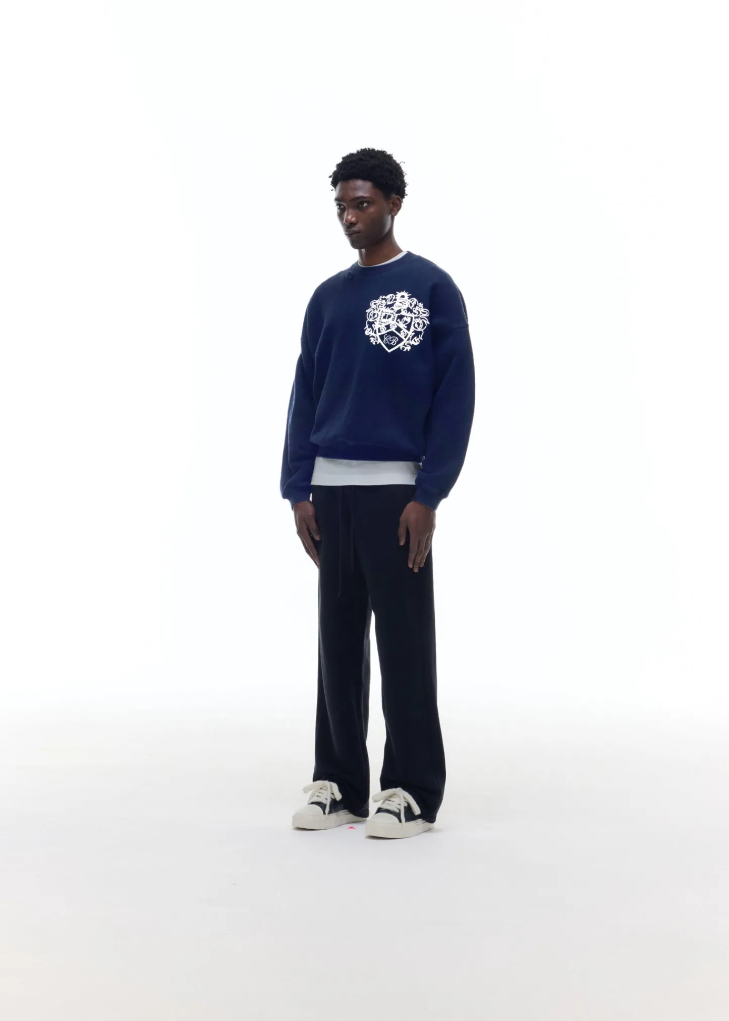 Cole Buxton DISTRESSED COLLEGIATE CREST SWEATSHIRT| Sweatshirts