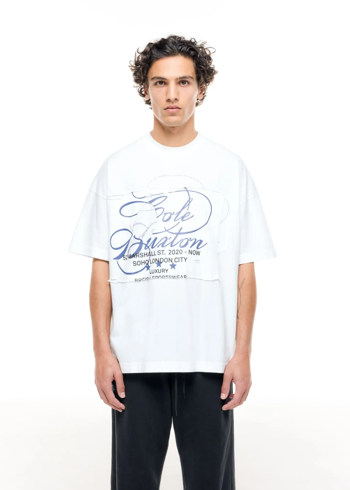 Cole Buxton DISTRESSED POCKET T-SHIRT| T-Shirts