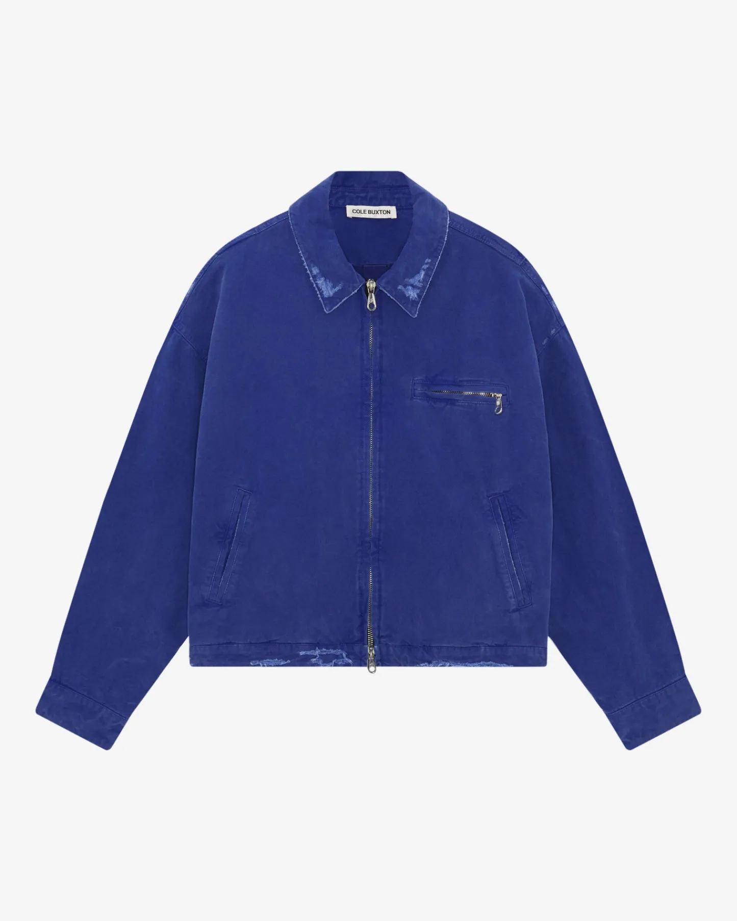 Cole Buxton DISTRESSED TRUCKER JACKET| Outerwear