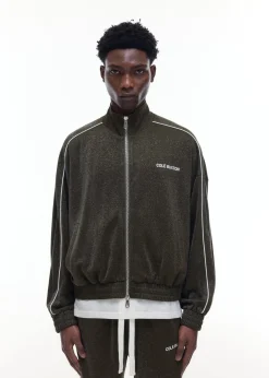 Cole Buxton GLITTER PIPED TRACK JACKET| Outerwear
