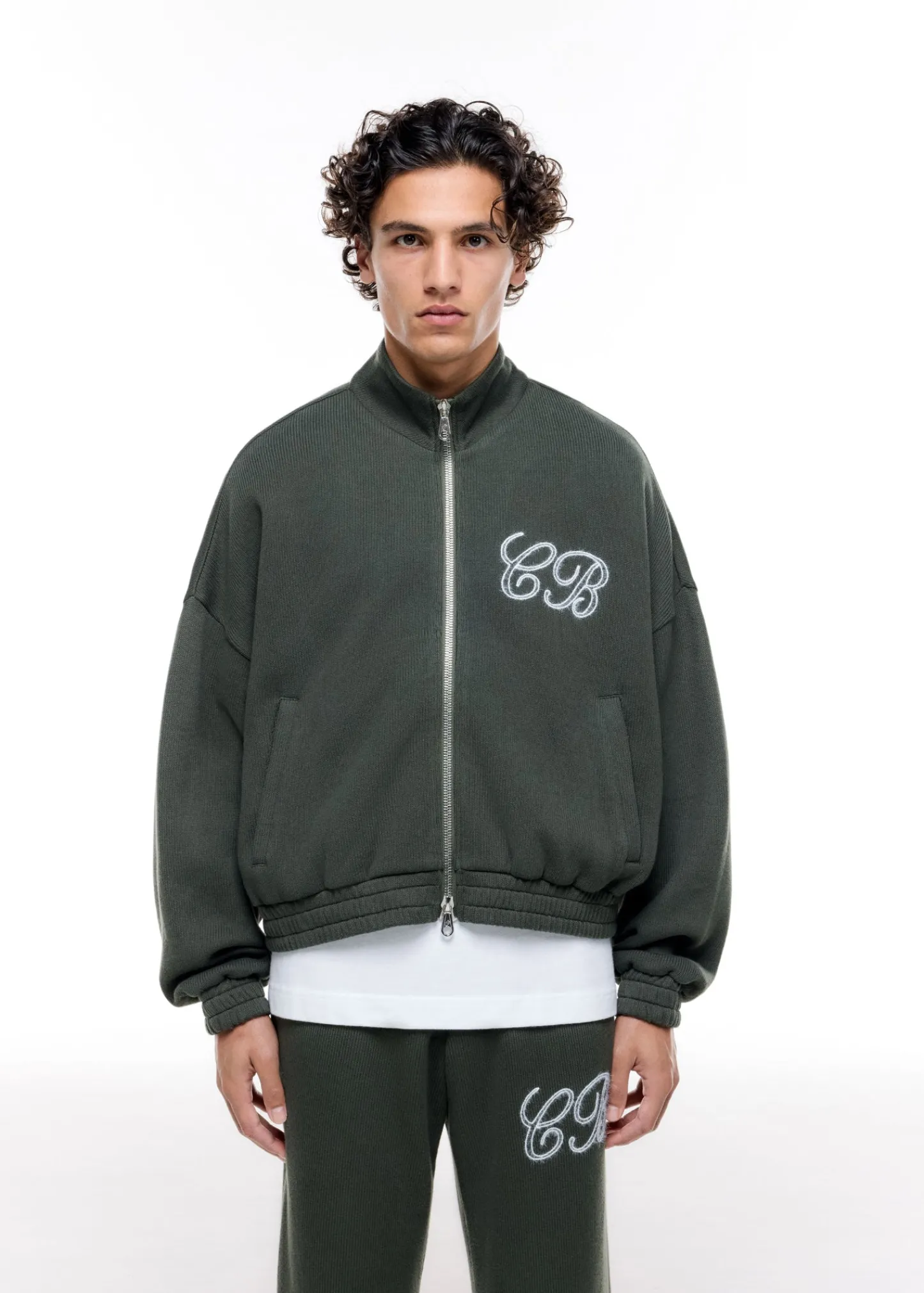 Cole Buxton KNITTED TRACK JACKET| Knitwear