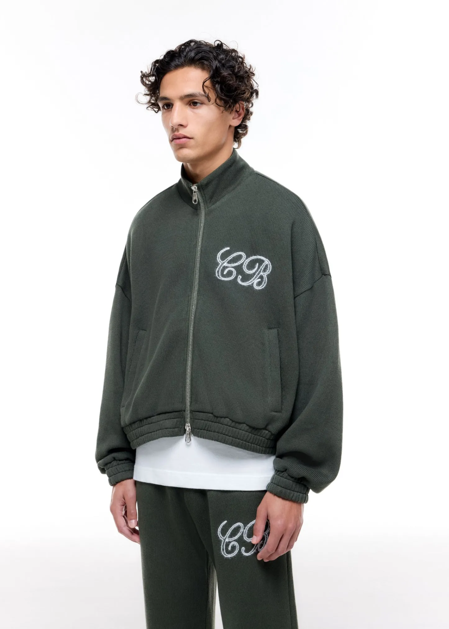 Cole Buxton KNITTED TRACK JACKET| Knitwear