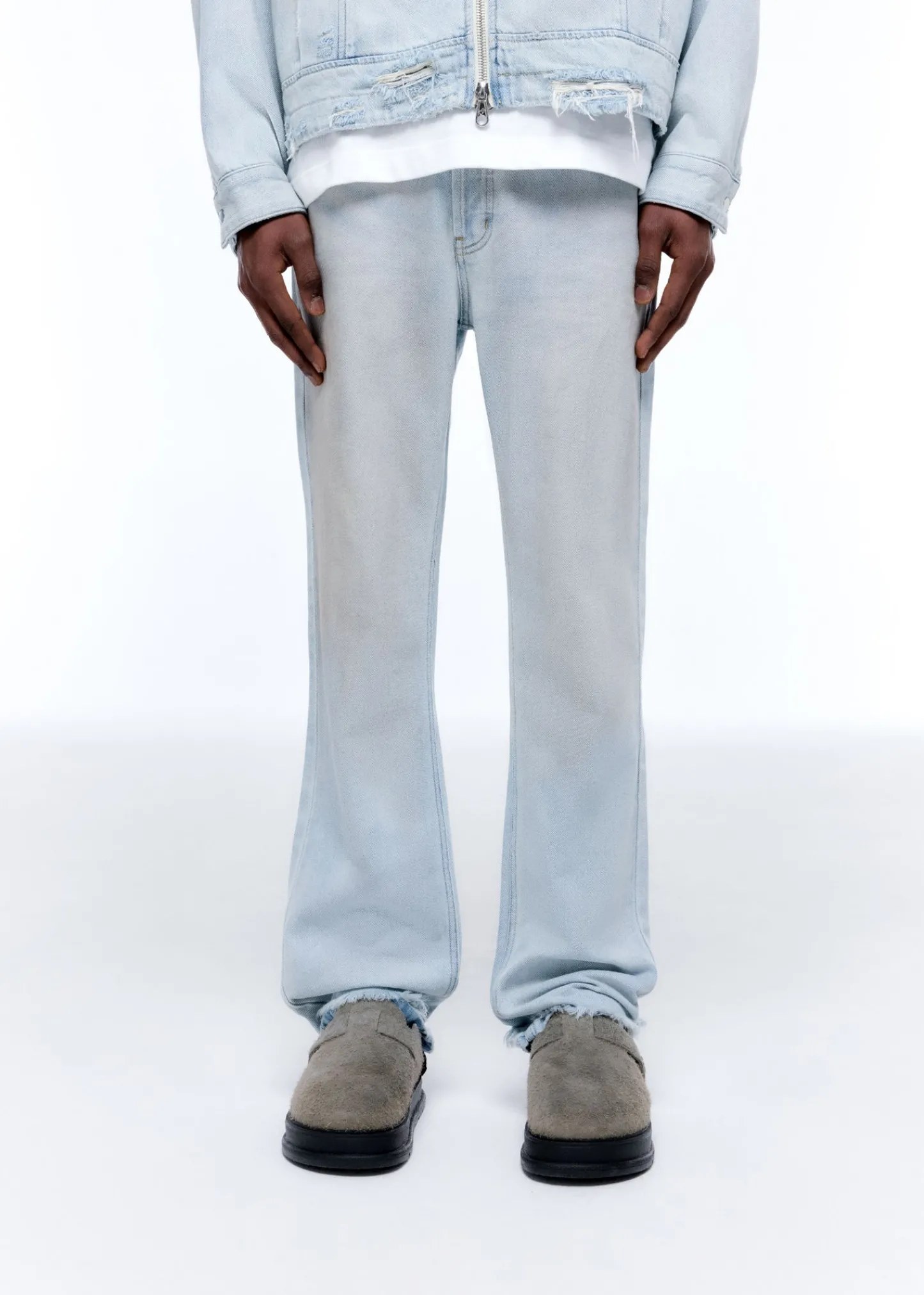 Cole Buxton LIGHT WASH DENIM JEANS| Denim