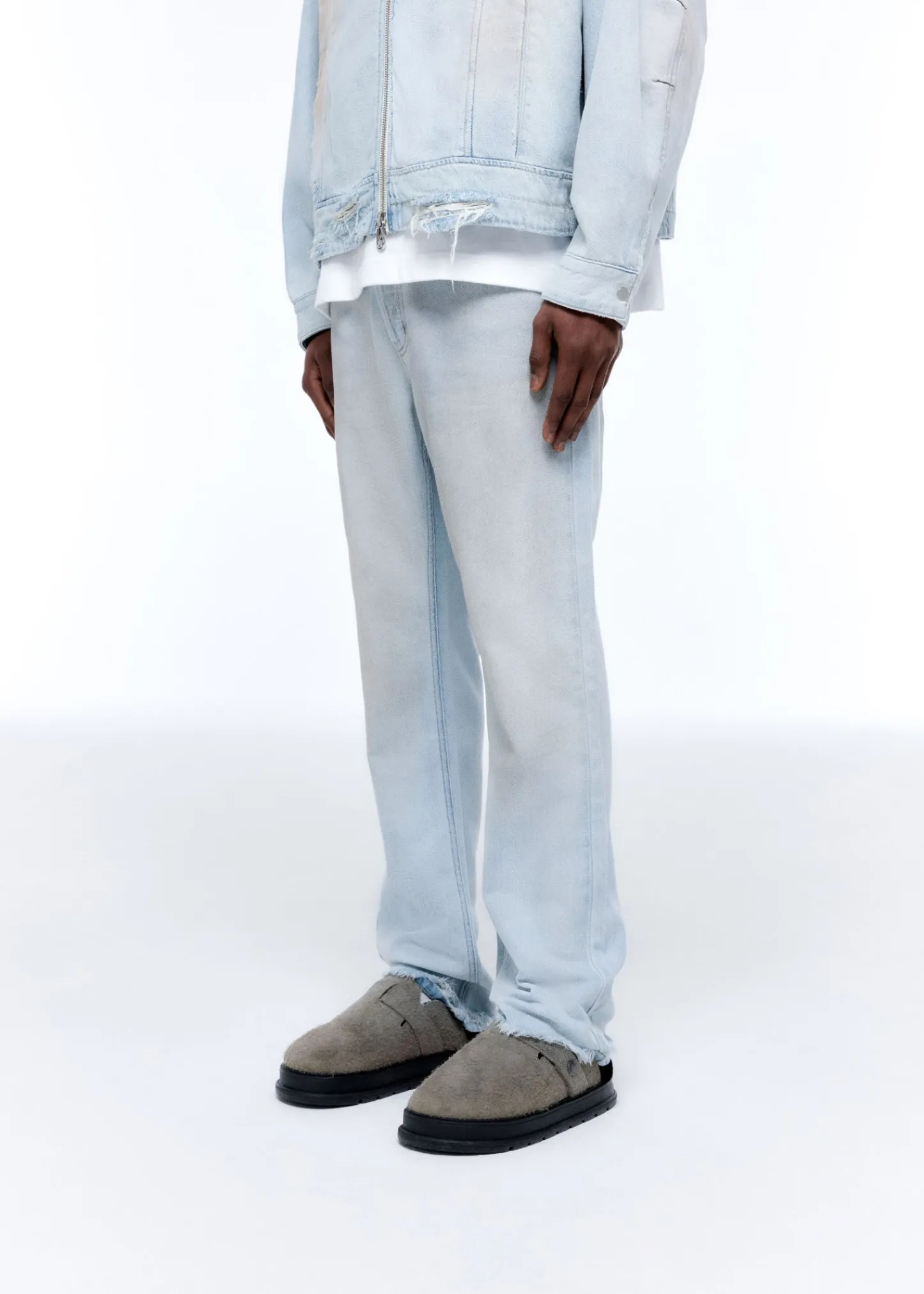 Cole Buxton LIGHT WASH DENIM JEANS| Denim