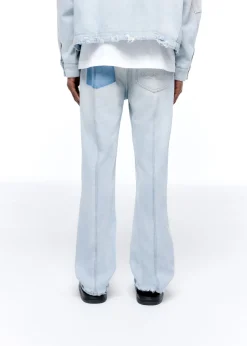 Cole Buxton LIGHT WASH DENIM JEANS| Denim