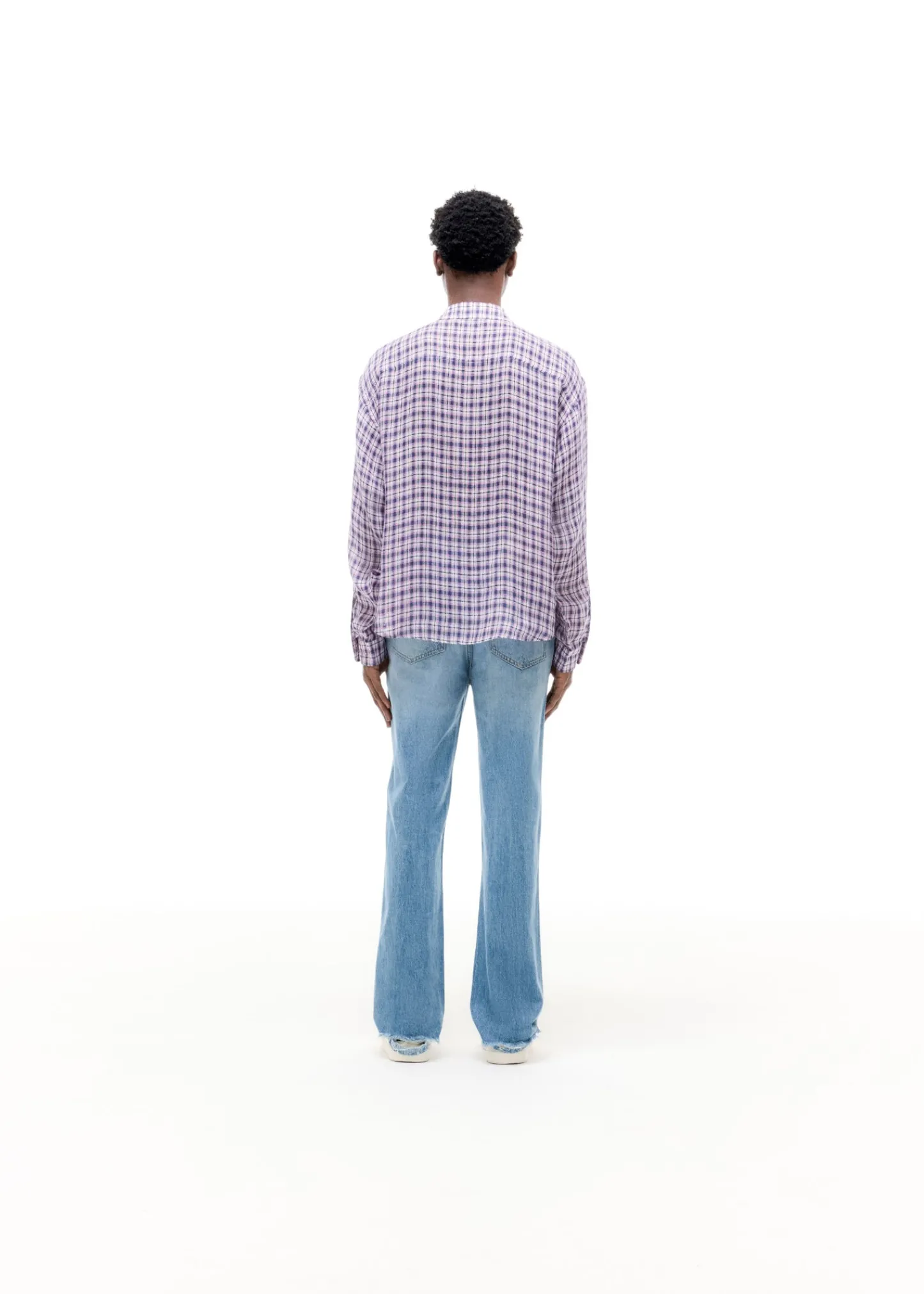 Cole Buxton LINEN FLANNEL ZIPPED SHIRT| Shirts