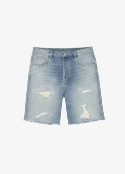 Cole Buxton REPAIRED DENIM SHORTS| Shorts|Denim