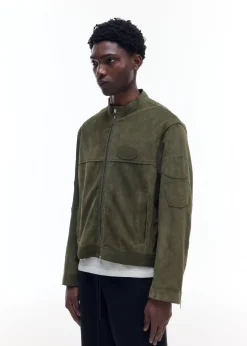Cole Buxton SUEDE CAFE RACER JACKET| Outerwear|Leather