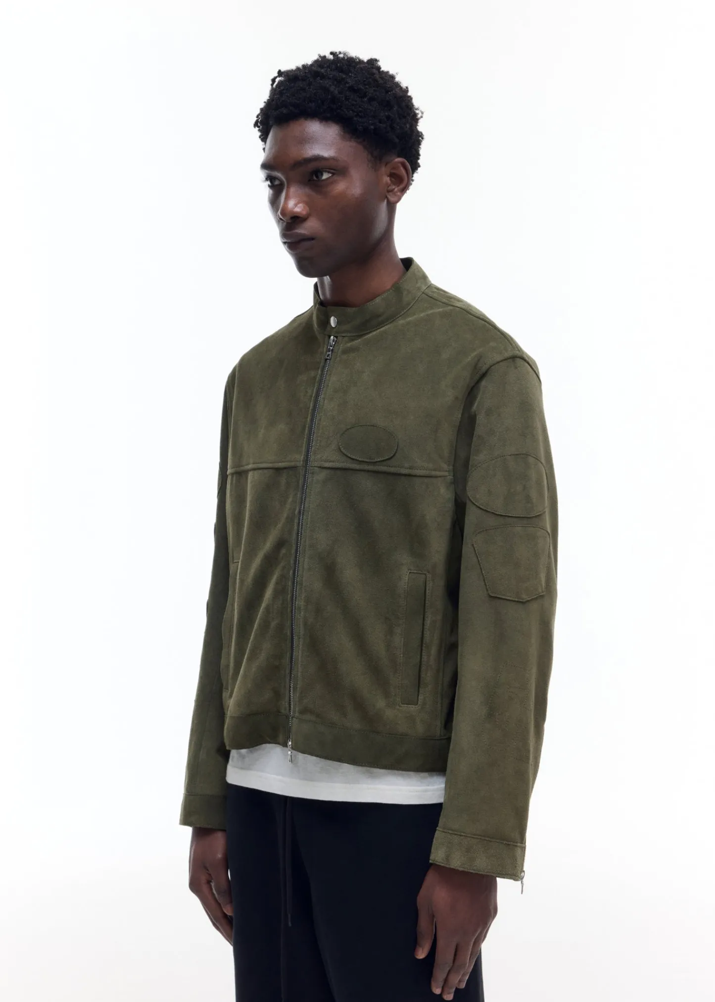 Cole Buxton SUEDE CAFE RACER JACKET| Outerwear|Leather