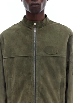 Cole Buxton SUEDE CAFE RACER JACKET| Outerwear|Leather